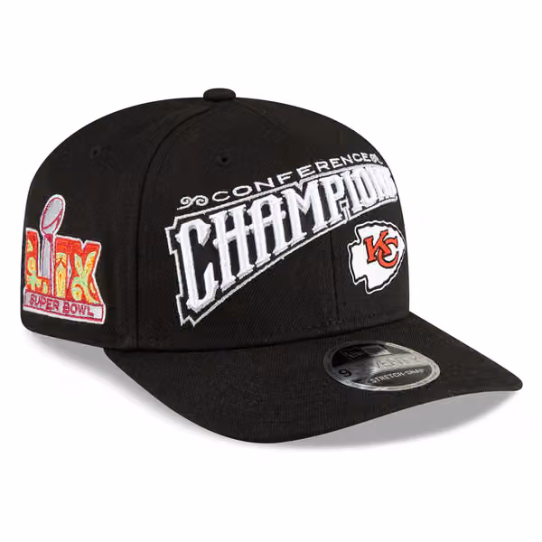 Kansas City Chiefs 2024-25 AFC Champions Locker Room New Era 9SEVENTY Cap product photo