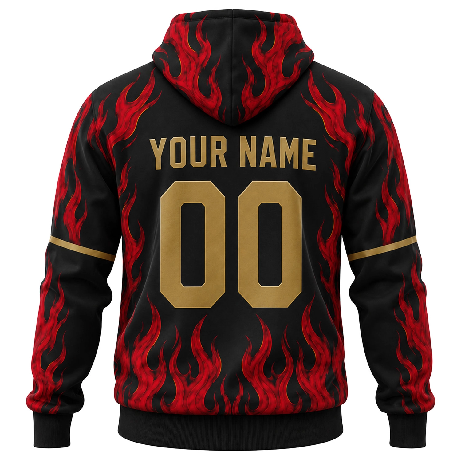 Atlanta Soccer Hoodie Custom Remarkable Flame Graphic