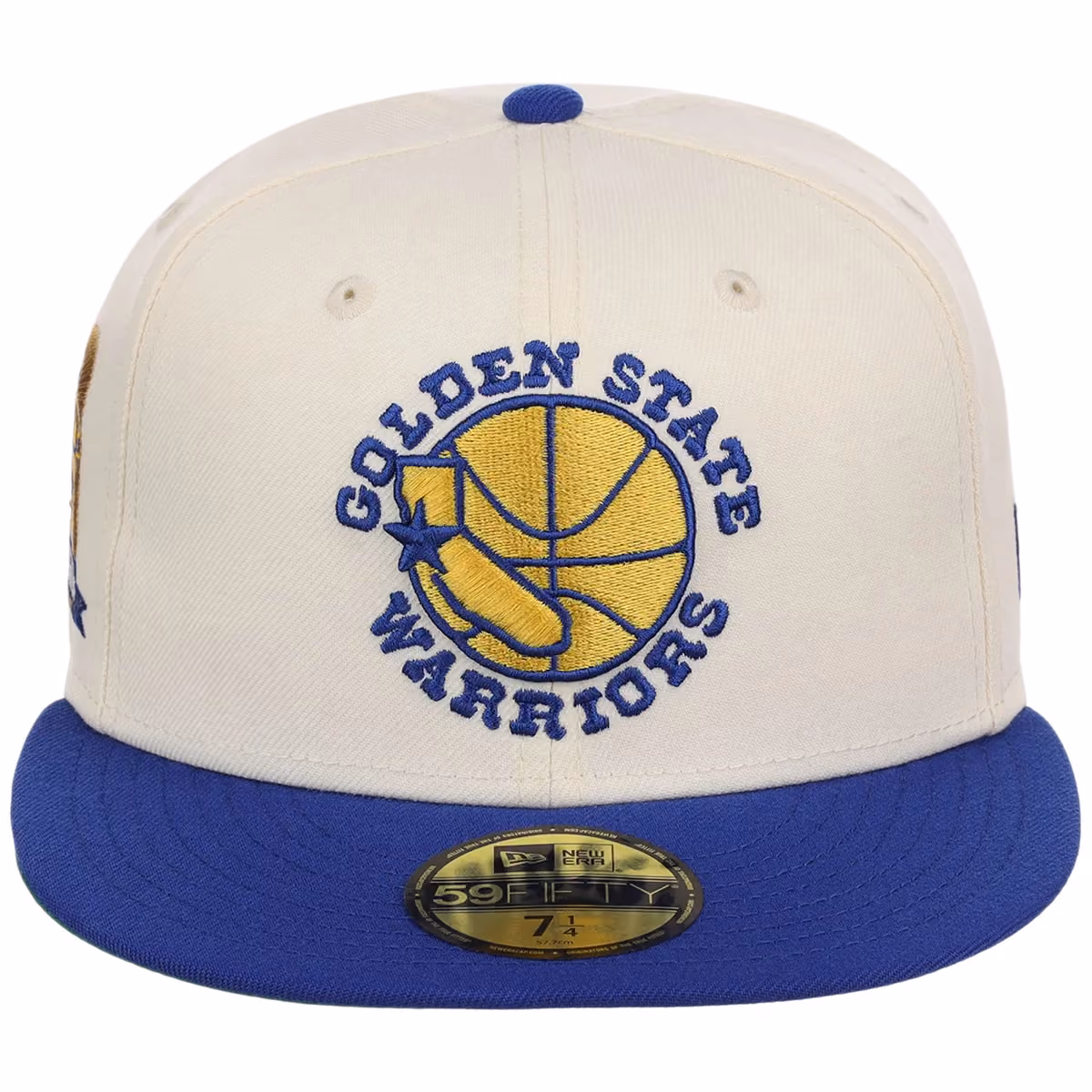 Golden State Warriors NBA Chrome OTC New Era 59FIFTY (Chrome/Royal) detail view