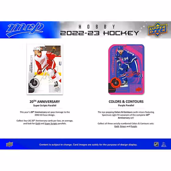 2022/23 Upper Deck MVP Hockey NHL Hobby Box view 4