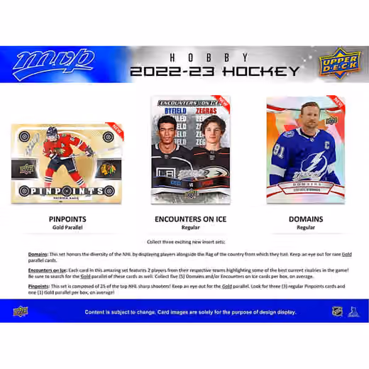 2022/23 Upper Deck MVP Hockey NHL Hobby Box view 3