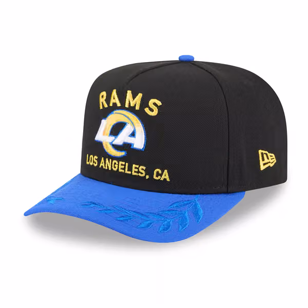 Los Angeles Rams 2025 NFL Draft New Era 9FIFTY A-Frame Snapback Cap Black product photo