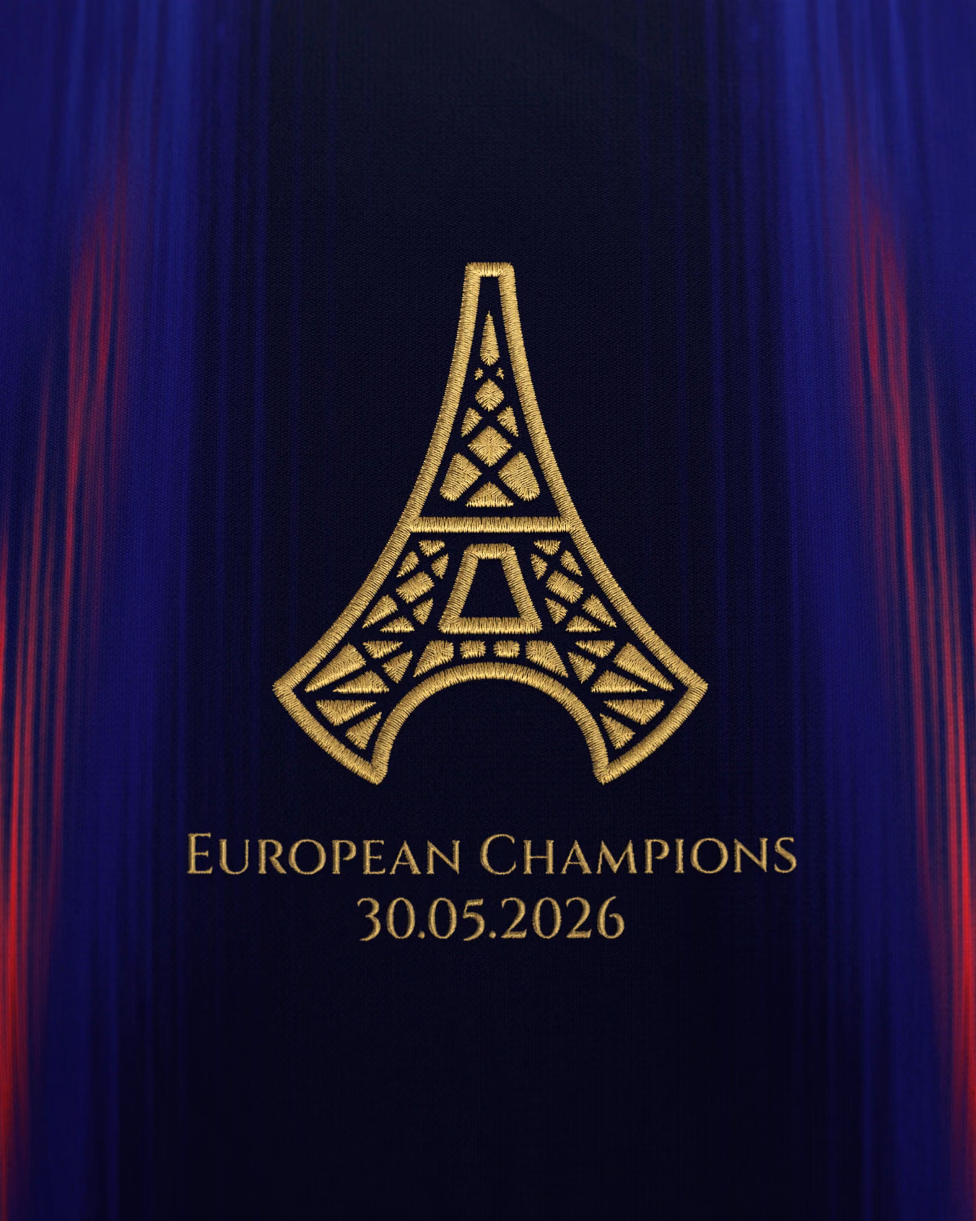 Jersevo Custom Personalized The Parisians (2026 European Champions) Jersey crest detail