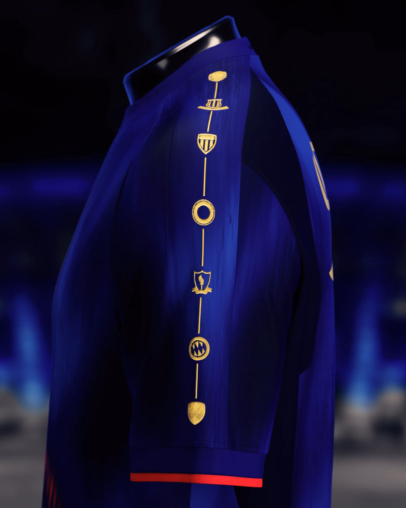 Jersevo Custom Personalized The Parisians (2026 European Champions) Jersey left sleeve detail
