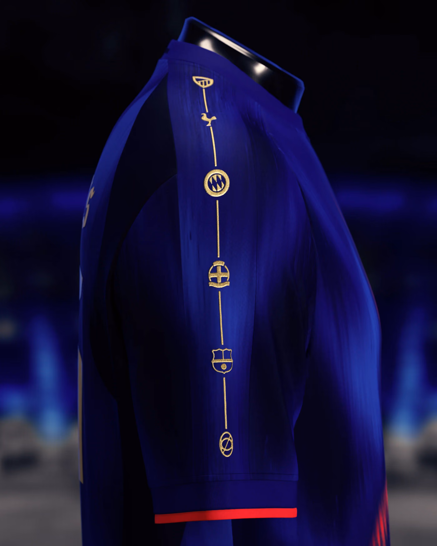 Jersevo Custom Personalized The Parisians (2026 European Champions) Jersey right sleeve detail