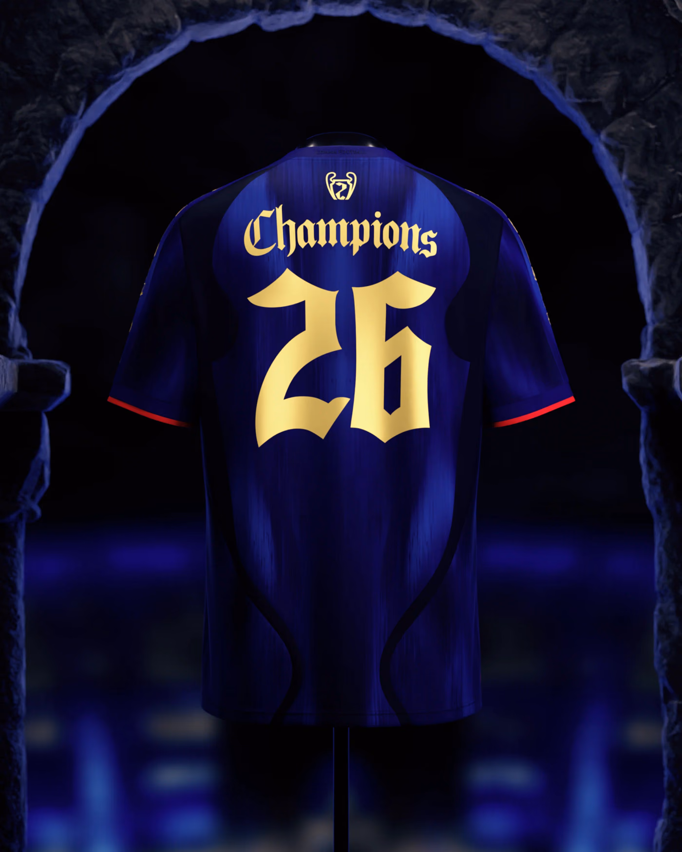 Jersevo Custom Personalized The Parisians (2026 European Champions) Jersey back view