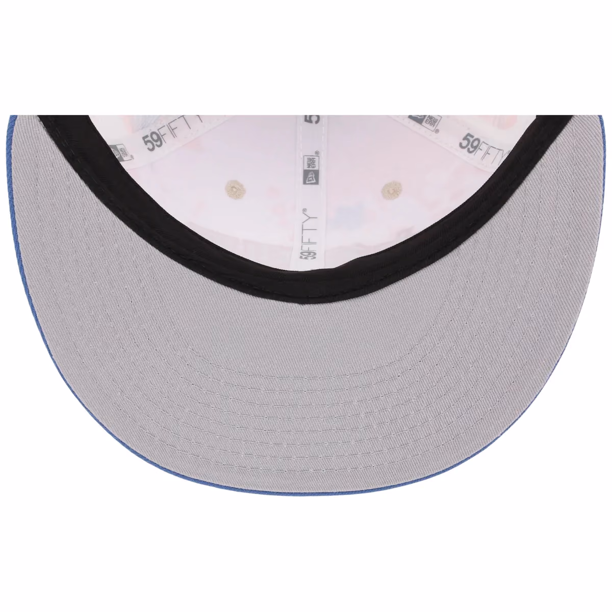Los Angeles Dodgers Pacific Canvas New Era 59FIFTY (Multi/Royal) back view