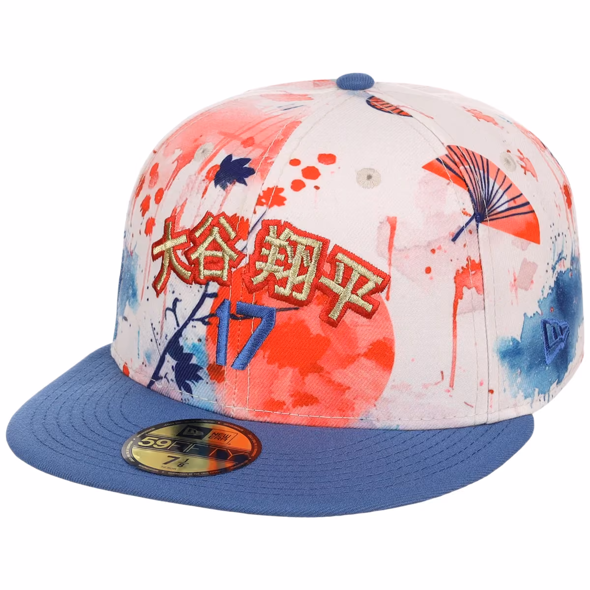 Los Angeles Dodgers Pacific Canvas New Era 59FIFTY (Multi/Royal) detail view