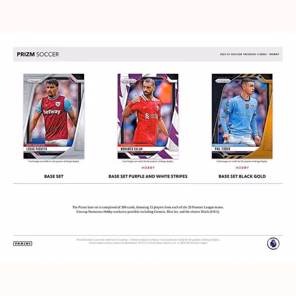 2024/25 Panini Prizm Premier League Soccer EPL Hobby Box view 3