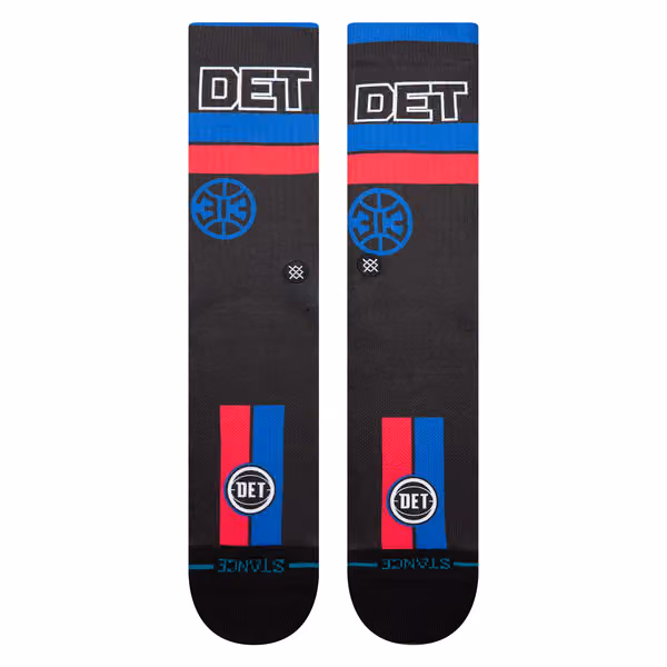 Detroit Pistons 2025-26 NBA Statement Edition Crew Socks view 2