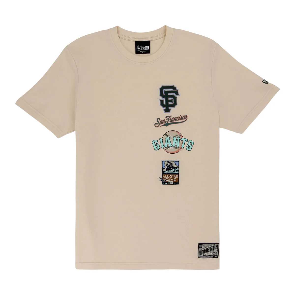 San Francisco Giants Spring Color Collection New Era Stacked Tee front view