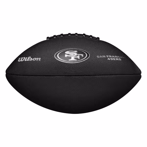 San Francisco 49ers Wilson Metallic Premiere Full Size NFL Football view 6