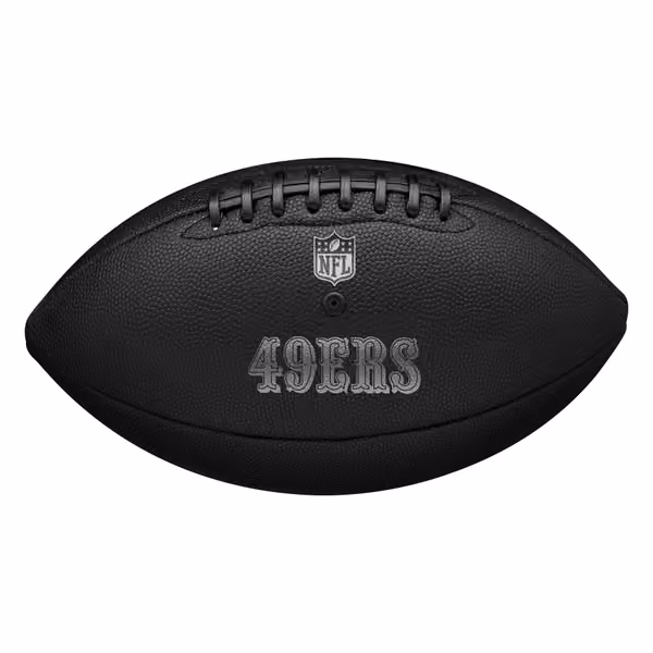 San Francisco 49ers Wilson Metallic Premiere Full Size NFL Football view 2