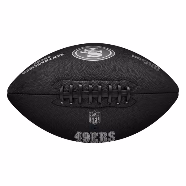 San Francisco 49ers Wilson Metallic Premiere Full Size NFL Football view 3