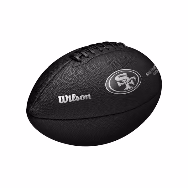 San Francisco 49ers Wilson Metallic Premiere Full Size NFL Football view 5