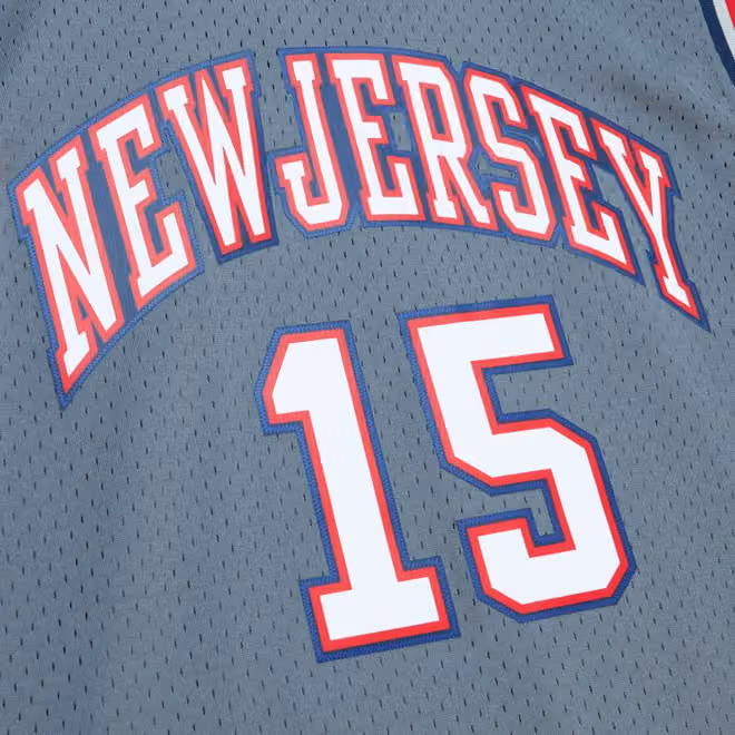 Vince Carter #15 New Jersey Nets 2004-05 Mitchell & Ness Alternate Swingman NBA Jersey Grey view 4