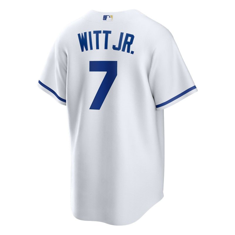 Bobby Witt Jr. #7 Kansas City Royals Nike MLB Jersey White view 3