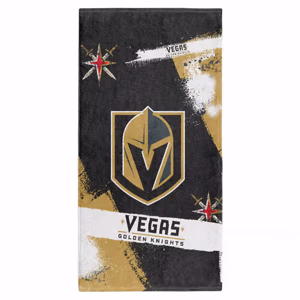 Vegas Golden Knights Spray NHL Beach Towel view 1