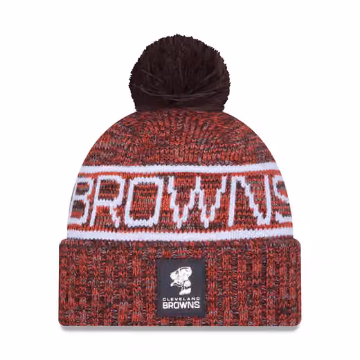 Cleveland Browns Throwback 2025 NFL Sideline Sport Knit Hat product photo