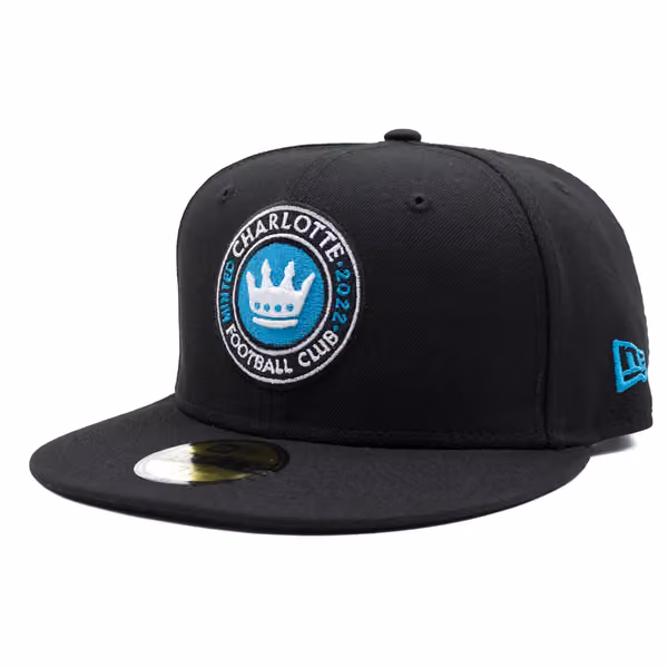 Charlotte FC Team Logo New Era 59FIFTY Fitted MLS Cap Black product photo