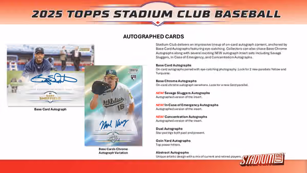 2025 Topps Stadium Club Baseball MLB Hobby Box view 5