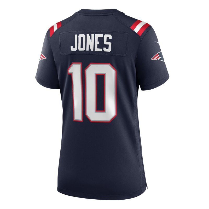 Mac Jones #10 New England Patriots Nike Game NFL Jersey Navy (WOMEN'S) view 3