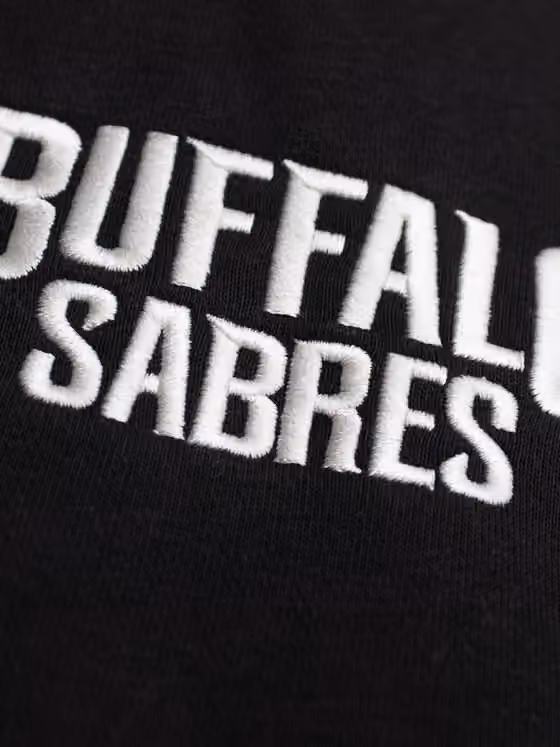 Buffalo Sabres Letterman Hooded NHL Jacket Black view 4