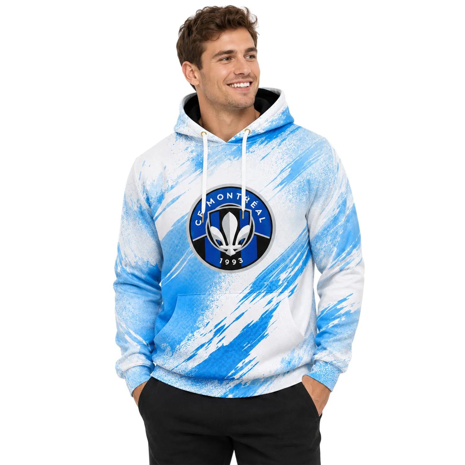 Custom CF Montreal Pullover Blue Hoodie – Unique Fan Design