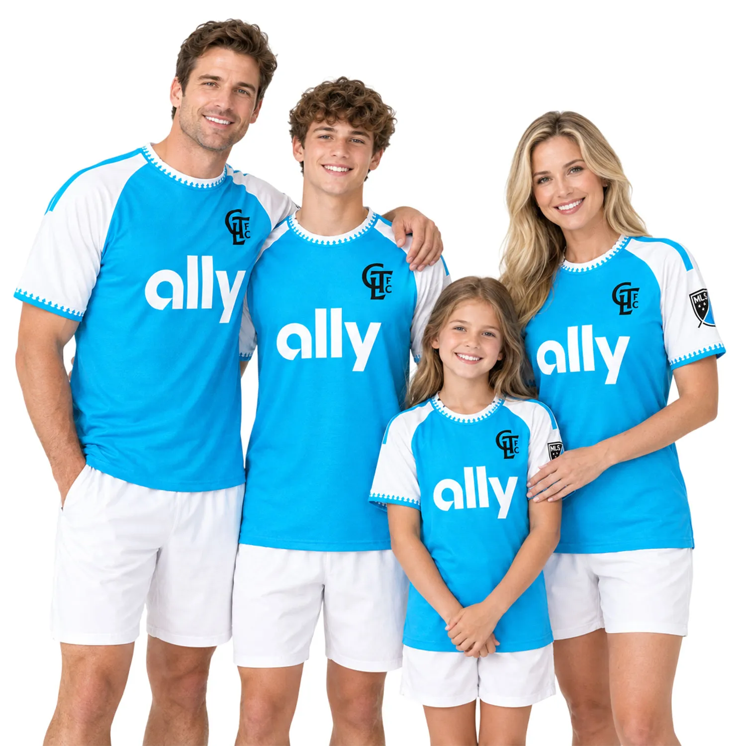 Kids Charlotte FC Blue Jersey Custom Player Vibrant Gift