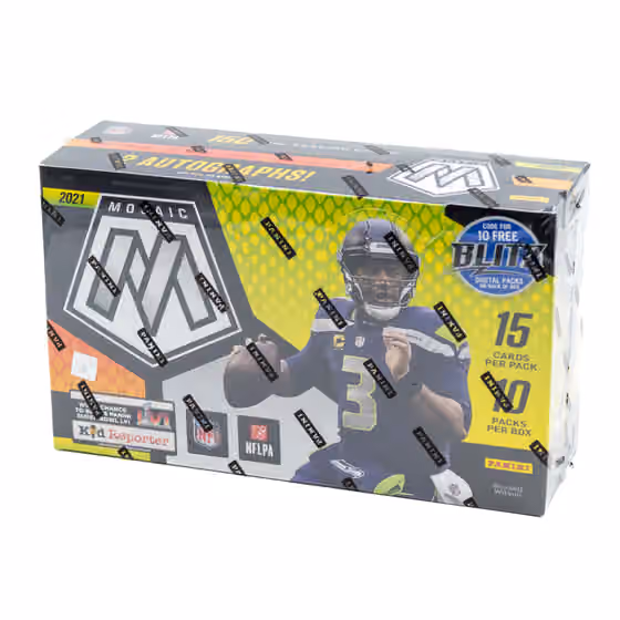 2021 Panini Mosaic Football Hobby Box NFL view 1