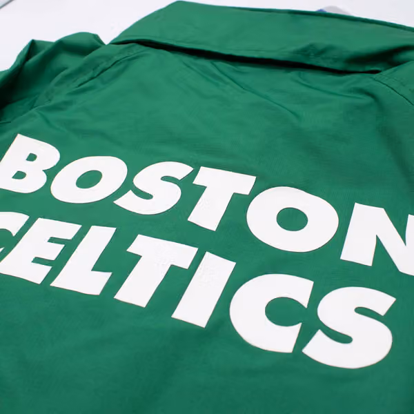 Boston Celtics NBA Quarter Zip Windbreaker Jacket Grün view 7