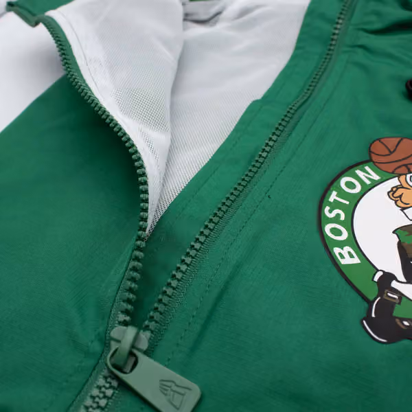 Boston Celtics NBA Quarter Zip Windbreaker Jacket Grün view 4