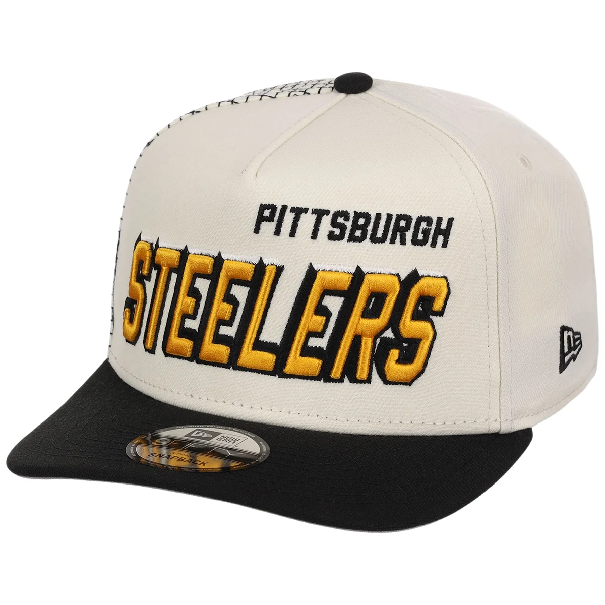 Pittsburgh Steelers NFL Gridlock New Era 9FIFTY A-Frame detail view
