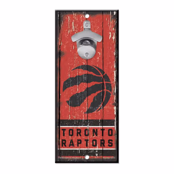 Toronto Raptors WinCraft NBA Bottle Opener Sign view 1