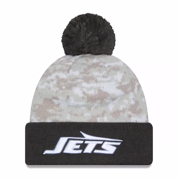 New York Jets 2024 NFL Salute to Service New Era Sport Pom Knit product photo