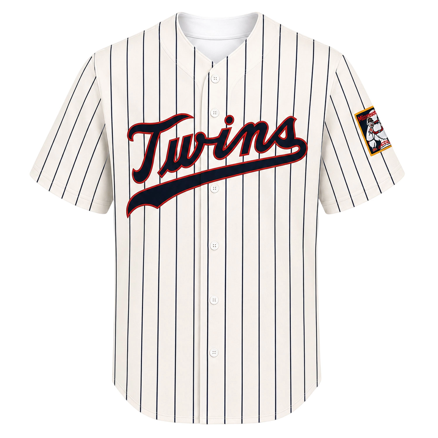 Minnesota Twins Retro Pinstripe Jersey 2026 Bold Cream