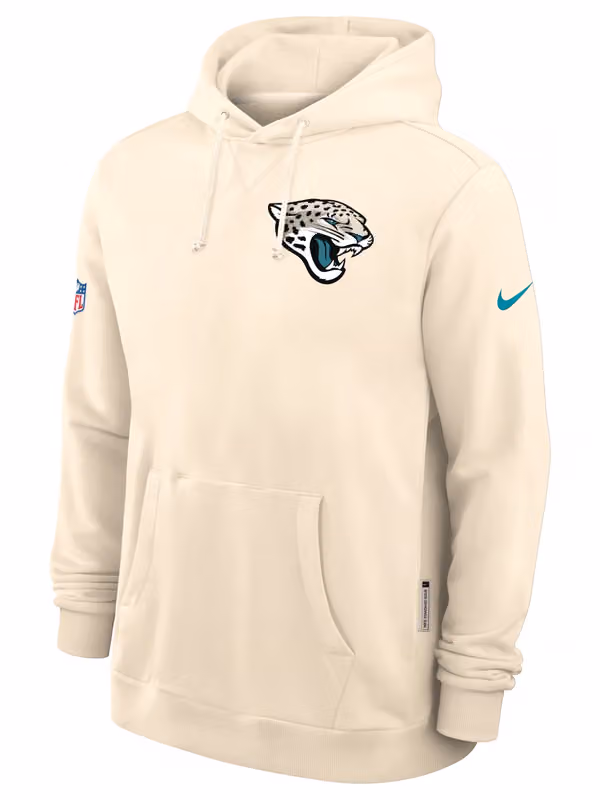 Jacksonville Jaguars 2026 NFL Rivalries Sideline Standard Issue Hoodie Natural view 2