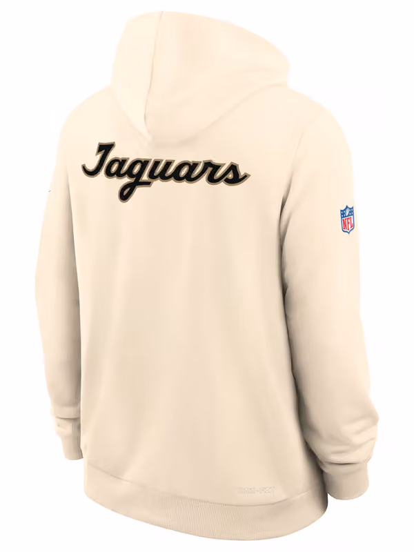 Jacksonville Jaguars 2026 NFL Rivalries Sideline Standard Issue Hoodie Natural view 3