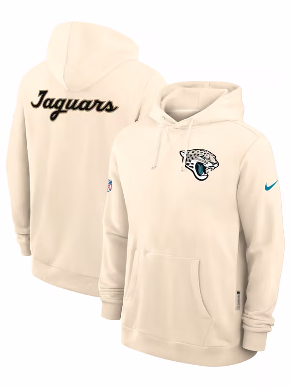 Jacksonville Jaguars 2026 NFL Rivalries Sideline Standard Issue Hoodie Natural view 1