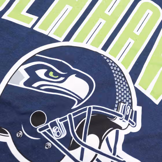 Seattle Seahawks Athletic Arch Nike Essential NFL T-Shirt Navy view 3