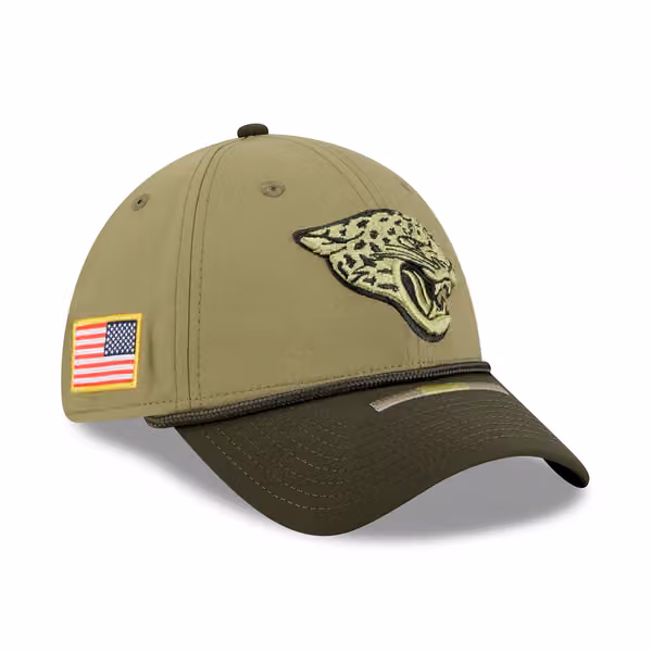 Jacksonville Jaguars 2025 NFL Salute to Service 39THIRTY Flex Cap Olive product photo