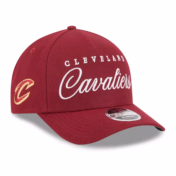 Cleveland Cavaliers 2025 NBA Draft 9FORTY M-Crown A-Frame Snapback Cap Burgundy product photo