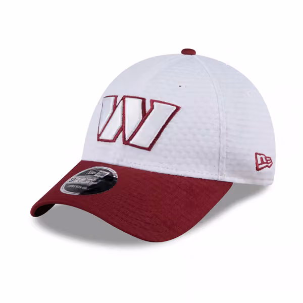 Washington Commanders 2024 NFL Training Camp New Era Stretch-Snap 9FORTY Cap White product photo