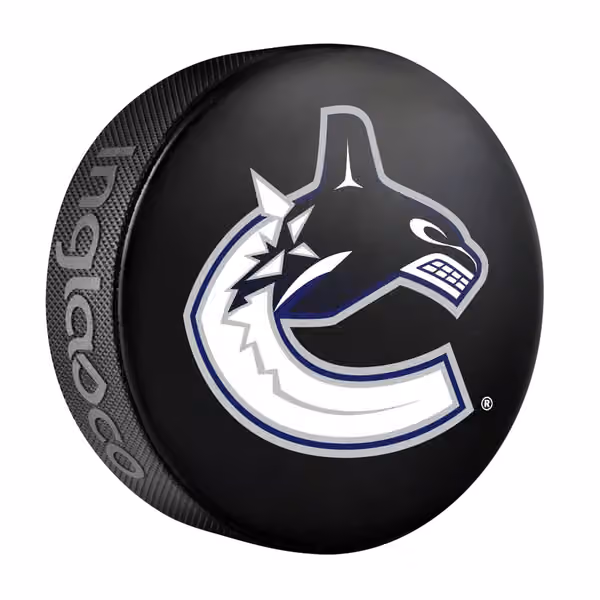 Vancouver Canucks Logo Souvenir Collector NHL Puck view 1