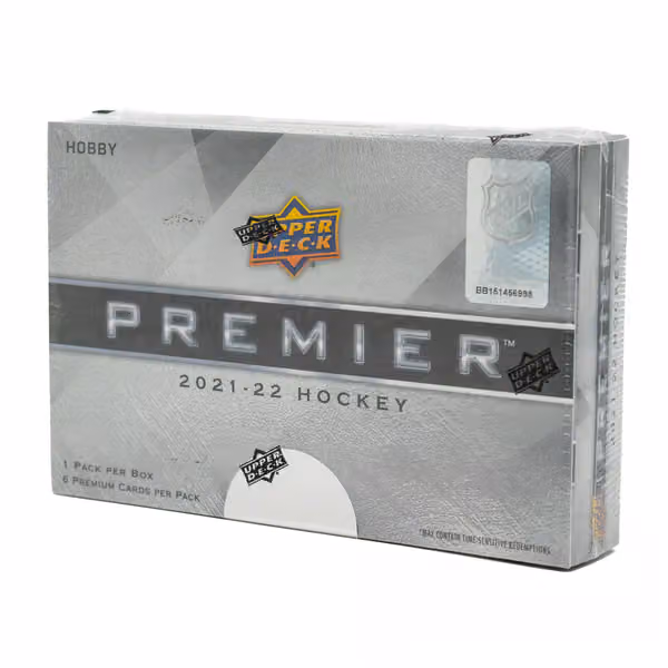 2021/22 Upper Deck Premier Hockey Hobby Box NHL view 1