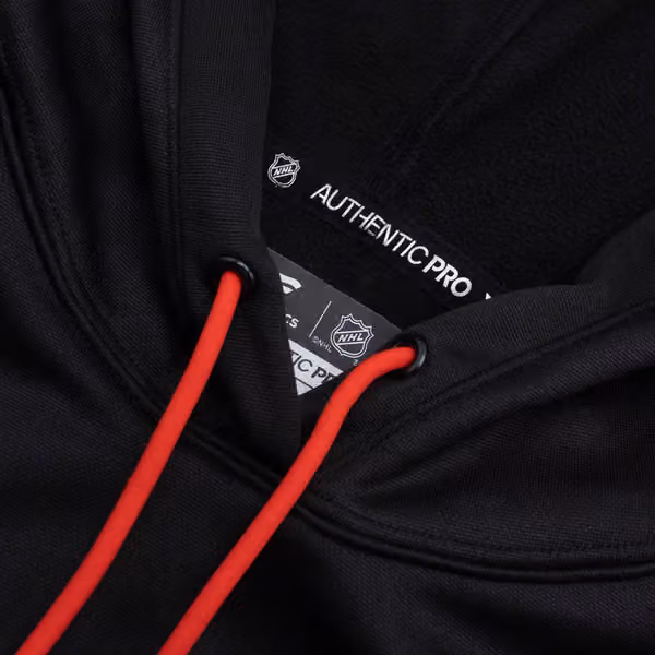 Chicago Blackhawks 2024/25 Authentic Pro Rink Tech NHL Hoodie Black view 4