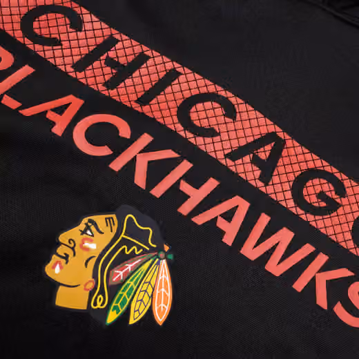 Chicago Blackhawks 2024/25 Authentic Pro Rink Tech NHL Hoodie Black view 3