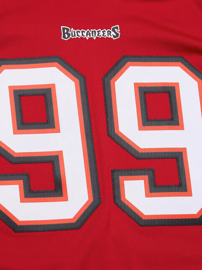 Warren Sapp #99 Tampa Bay Buccaneers 2002 Legacy Throwback NFL Jersey Red view 5