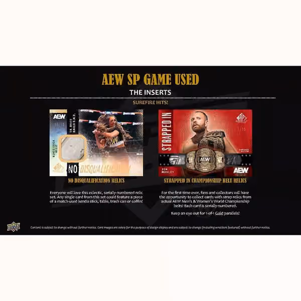 2025 Upper Deck AEW SP Game Used All Elite Wrestling Hobby Box view 4