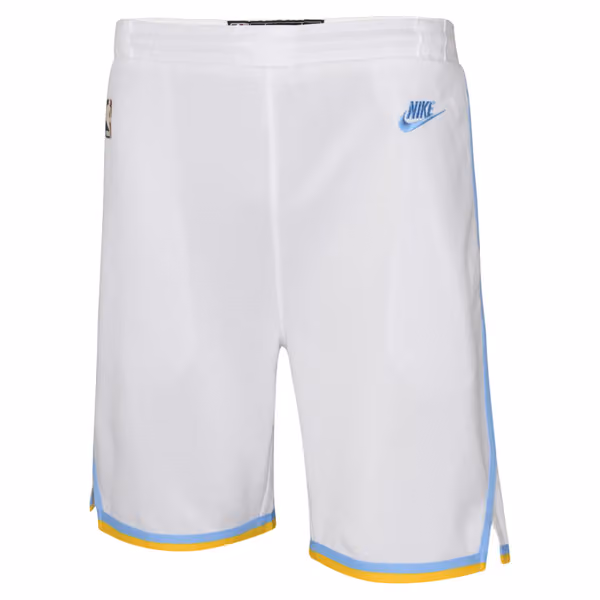 Los Angeles Lakers Hardwood Classics Nike Swingman NBA Shorts (YOUTH) view 2